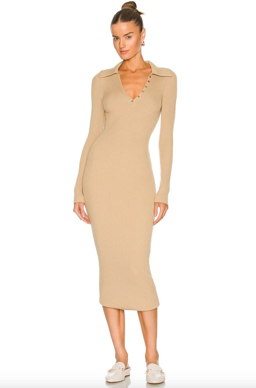 Weekend Stories Avery Maxi Dress | Tan | Size Small